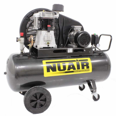 Nuair – Compresor eléctrico trifásico con correa Nuair NB/5,5CT/270, motor de 5.5 HP – 270 L – Nuevo.