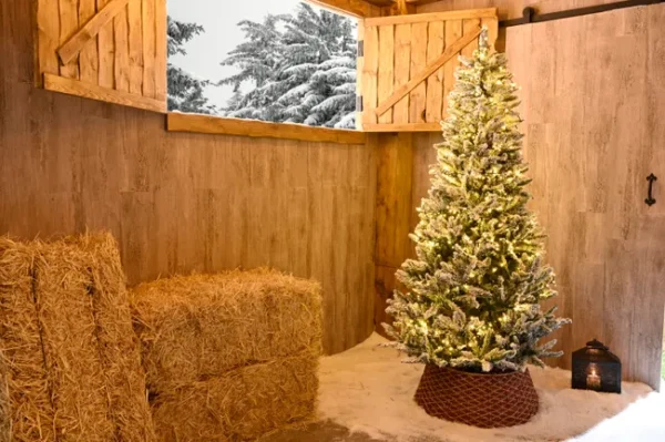 Árbol de Navidad Himalaya verde nevado 210 cm - Image 13