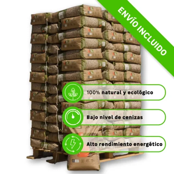 Palet de 70 sacos de pellet NATURPELLET - Image 3