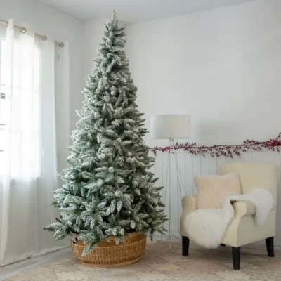 Árbol de Navidad Himalaya verde nevado 240 cm