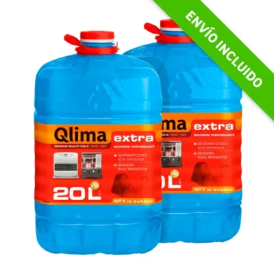 Pack de 2 bidones de parafina de 20 litros QLIMA Extra